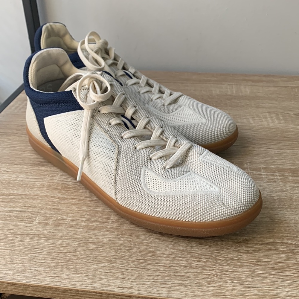 Rothy’s The RS01 Sneaker Panther Men’s Size 10.5 White & Blue Casual Shoes - Picture 7 of 14